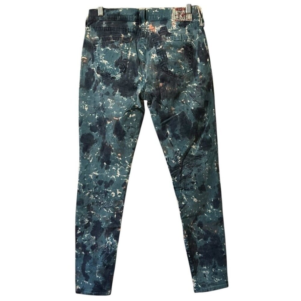 True Religion Halie Tie Dye Jeans Mens? Size 31 Modern Designer Preppy‎ Party - Picture 2 of 16